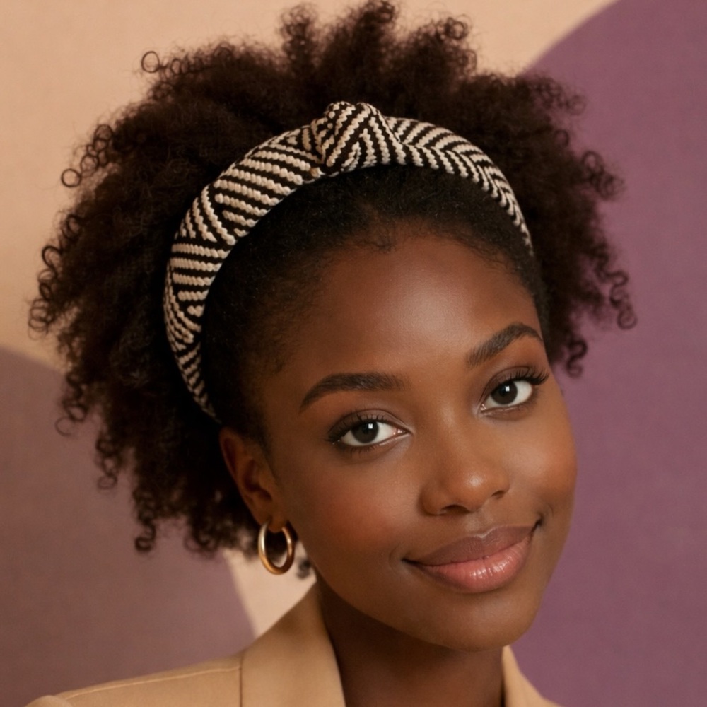 Brand New!! Woven headband with knot detail - Picture 1 of 4